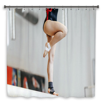 Competition In Artistic Gymnastics Female  Shower Curtain