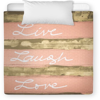 Concept Image Of Live Laugh Love Toddler Duvet