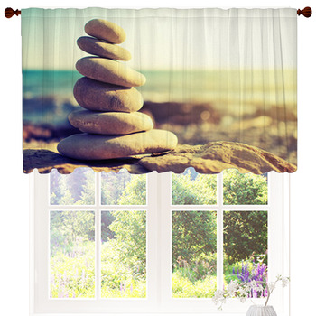 Concept Of Balance And Harmony Rocks  Custom Size Valance