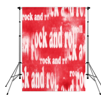 Concept Rock And Roll Word Pole Pocket Backdrop