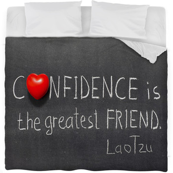 Confidence Is Fleece Bed Blanket
