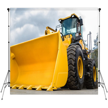 Construction Equipment Custom Size Backdrop