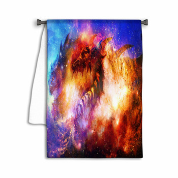 Cosmic Dragon In Space Cosmic Abstract Background Towel