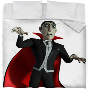 Count Dracula Fleece Bed Blanket