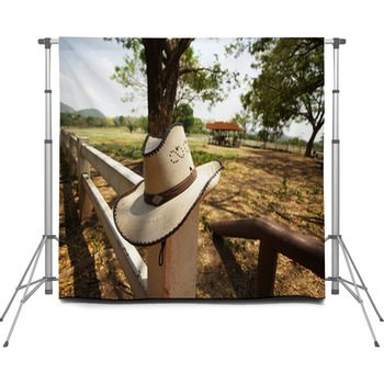 Cowboy Hat, Light Brown Cowboy Hat  Custom Size Backdrop