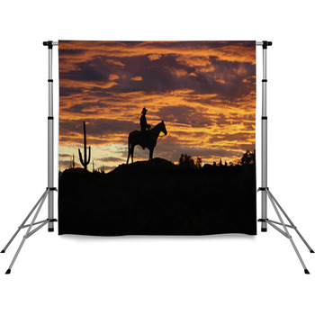 Cowboy Pole Pocket Backdrop