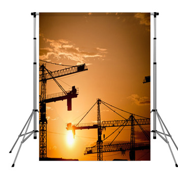Cranes At Dusk Pole Pocket Backdrop