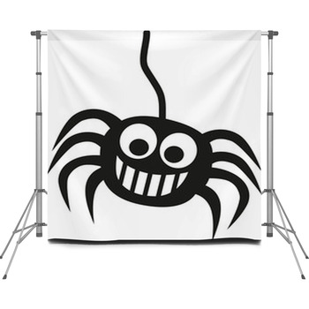 Crazy Spider On Thread Custom Size Backdrop