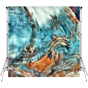 Creative Painting Pictorial Art Custom Size Backdrop