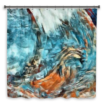Creative Painting Pictorial Art Colorful Shower Curtain