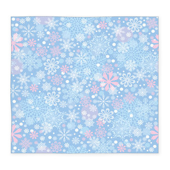 Cristmas Background With Snowflakes Custom Size Floor Mat