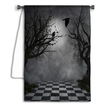 Crows In A Fantastic Park Towel
