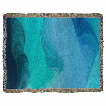 Curved Motion Speed Lines Background  Woven Throw Blanket
