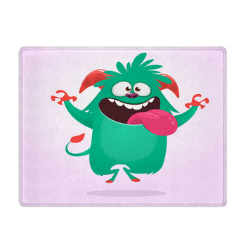 Cute Cartoon Monster Yeti Vector Bigfoot Bath Mat