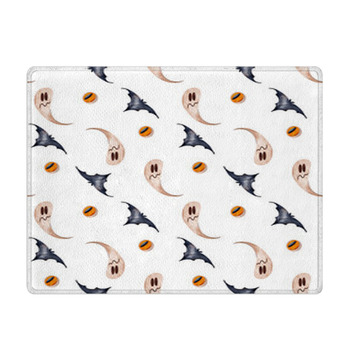 Cute Kawaii Square Seamless Halloween Holiday Bath Mat