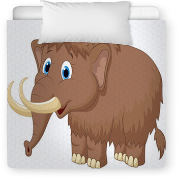 Cute Mammooth Cartoon Toddler Comforter