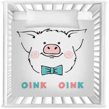 pig baby bedding