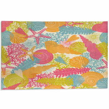 Cute Sea. Seamless Pattern. Area Rug