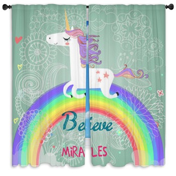 Unicorn Drapes Window Treatments Black Out Custom Sizes