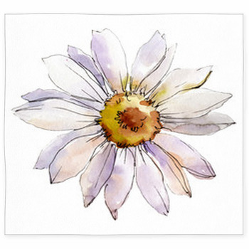 Daisy Flower Isolated Daisy Custom Size Floor Mat