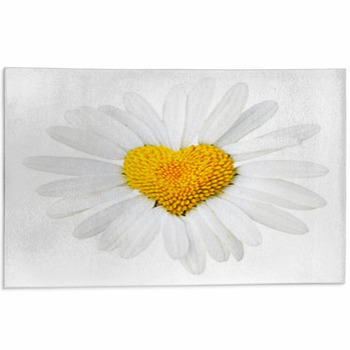 Daisy With Heart In Center Area Rug
