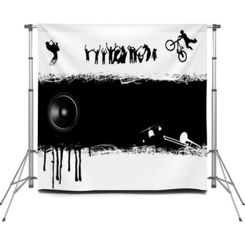 Dancer Speaker Splash Rider And Custom Size Backdrop