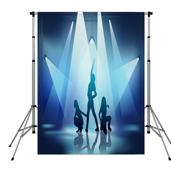 Dancers In The Spotlights Pole Pocket Backdrop
