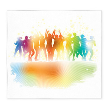 Dancing Crowd Custom Size Floor Mat