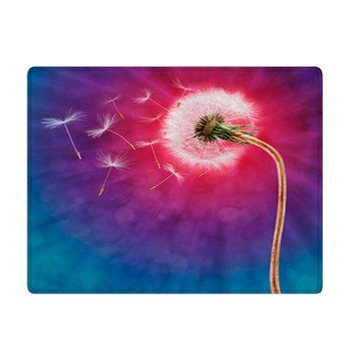 Dandelion On The Long Stem With Flying Seeds Bath Mat