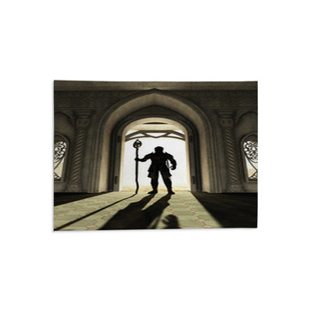 Dark Lord At The Threshold Area Rug