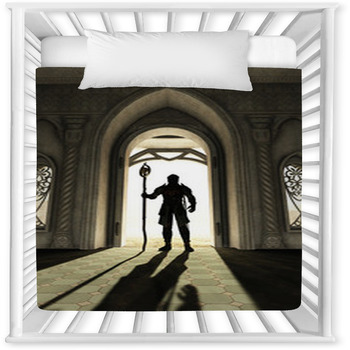 Dark Lord At The Threshold Baby Crib Comforter