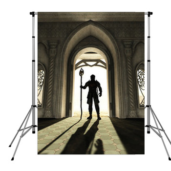 Dark Lord At The Threshold Pole Pocket Backdrop