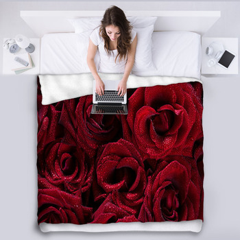 Dark red 2025 blanket