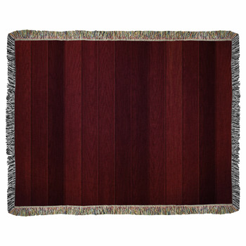 Dark Wood Texture Floor Boards Dark Woven Throw Blanket