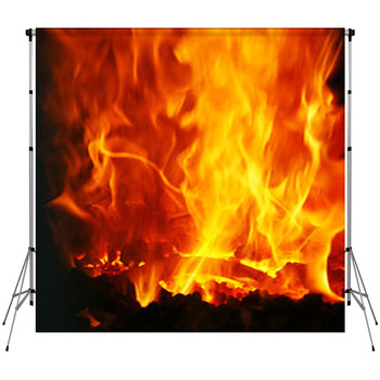 Das Feuer  The Fire Fleece Backdrop