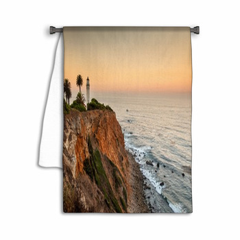 Dawn At Point Vicente, Palos Verdes, Los Angeles Towel