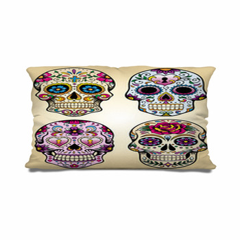 Day Of The Dead Vector Illustration Set Body Pillow