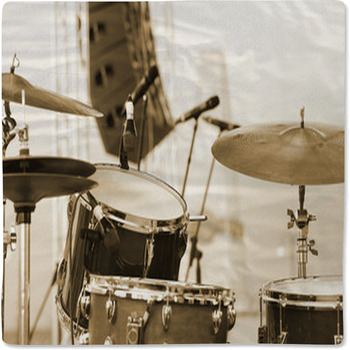Detail Of A Drum Set On Stage Closeup Baby Blanket