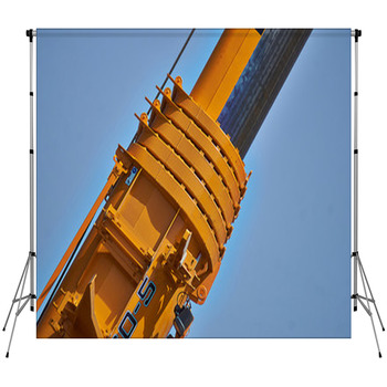 Details  Of Boom Truck Crane. Custom Size Backdrop