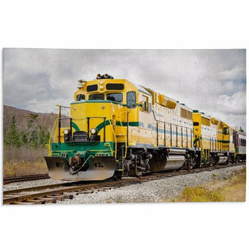 Diesel Locomotive And Cloudy Sky Area Rug