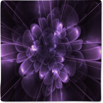 Digital Purple Flower Background Baby Blanket