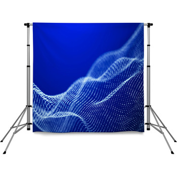 Digital Technology Background Pole Pocket Backdrop