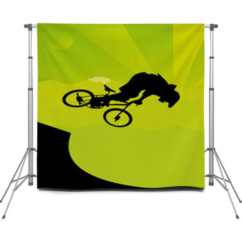 Dirt-Biker Custom Size Backdrop