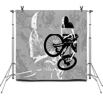 Dirt Jumping Fleece Backdrop
