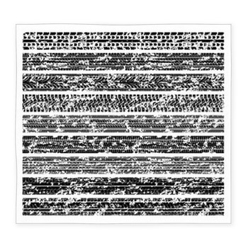 Dirty Grunge Tire Tracks Mud Bike Custom Size Floor Mat
