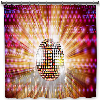 Discoteque Shower Curtain