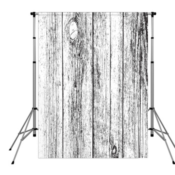 Distressed Wooden Planks Pole Pocket Backdrop