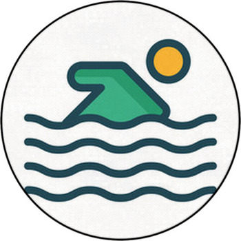 Diving Round Rug