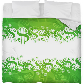 Dollar Background Fleece Bed Blanket