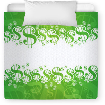 Dollar Background Toddler Duvet
